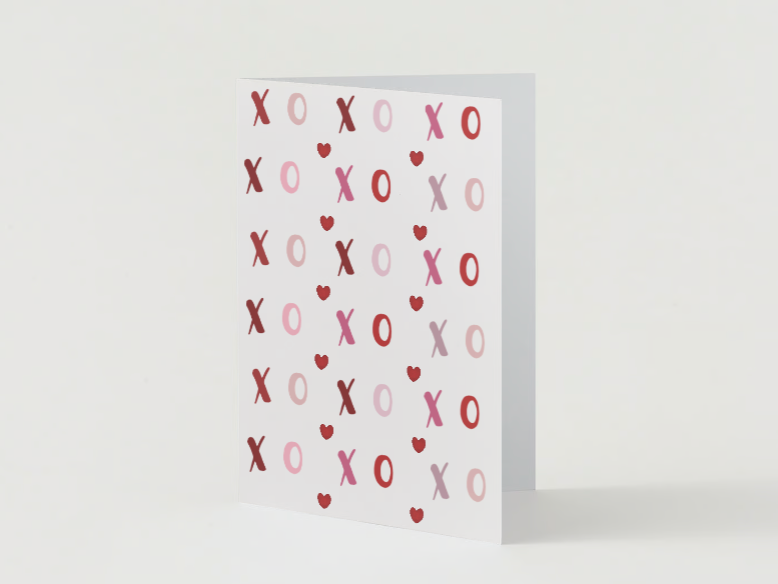 XO XO Valentine's Day Card